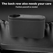 Car Seat Water Cup Holder Umbrella Storage Box Trash Can, Color: Beige Leather