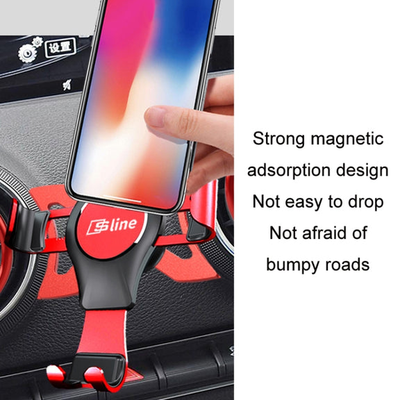 For Audi Car Strong Magnetic Phone Holder(Q2L Stand 1 Red)