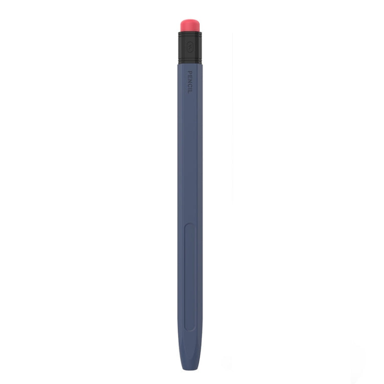 For Apple Pencil 2 AhaStyle PT180-2 Silicone Protective Case Anti-Slip And Anti-Drop Capacitive Pen Case(Midnight Blue)