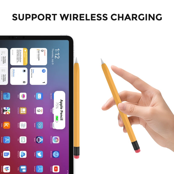 For Apple Pencil 1 AhaStyle PT180-2 Silicone Protective Case Anti-Slip And Anti-Drop Capacitive Pen Case(Sky Blue)