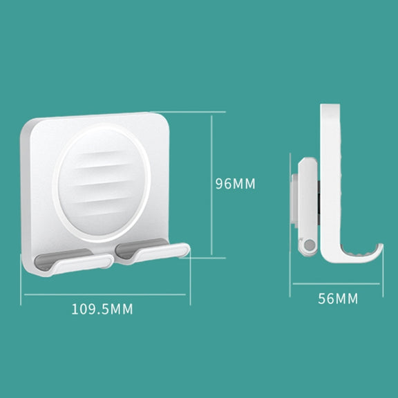 B86 Multifunctional Rotatable Punch-free Wall Mobile Phone Holder(White)