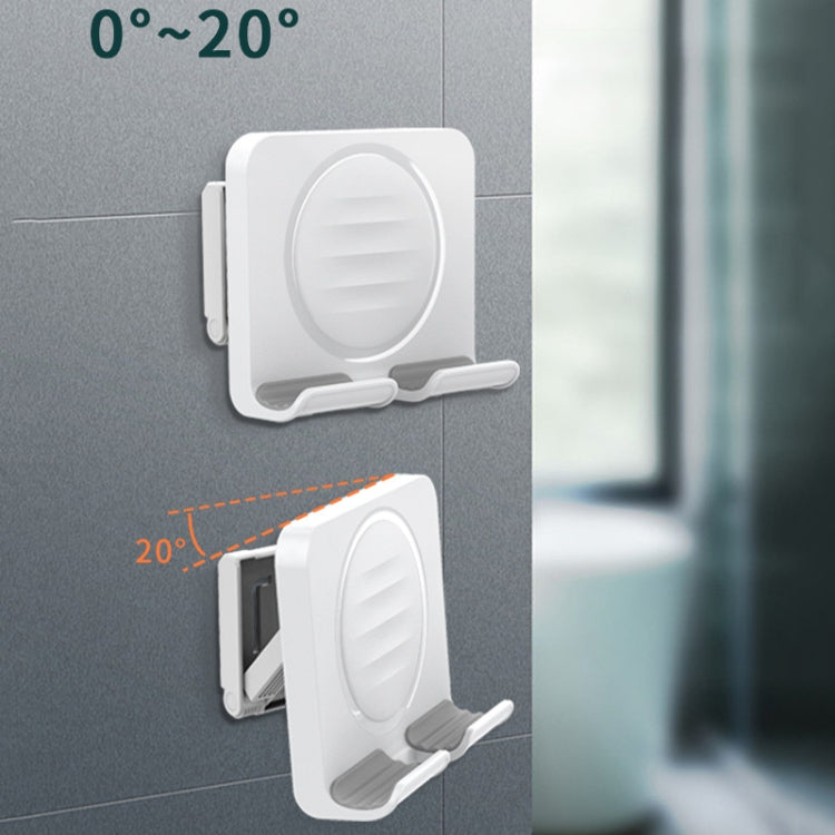 B86 Multifunctional Rotatable Punch-free Wall Mobile Phone Holder(White)