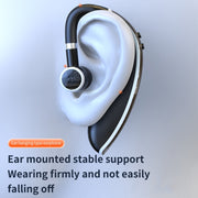 GL20 Digital Single-ear Rotating Universal Bluetooth Earphone(Black White)