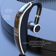 GL20 Digital Single-ear Rotating Universal Bluetooth Earphone(Black White)