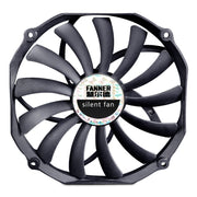 FANNER Ice Soul F14015 4PIN PWM Ultra-thin Chassis Fan Desktop Computer Radiator(Black)