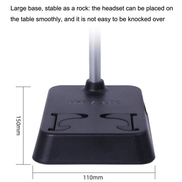For AirPods Max Hifylux AP-HF5 Headphone Stand Mobile Phone Holder Storage Box(Black)