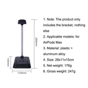 For AirPods Max Hifylux AP-HF5 Headphone Stand Mobile Phone Holder Storage Box(Black)