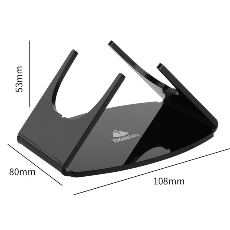 For JBL Clip 3/4 Speaker Storage Stand Acrylic Desktop Audio Base(Black)