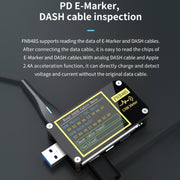 FNIRSI FNB48S USB Voltage Ammeter Multifunctional Fast Charge Tester, Specification: Bluetooth