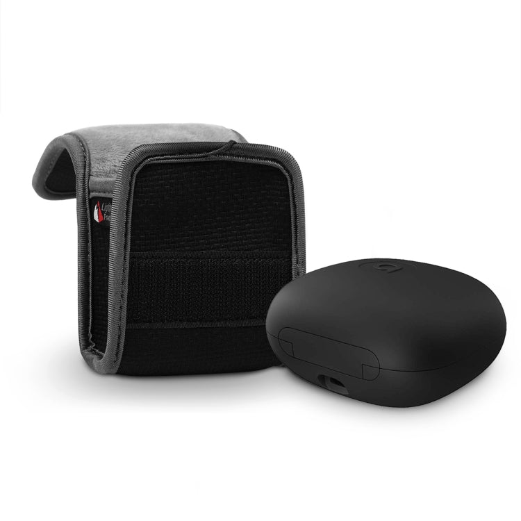 For Powerbeats Pro Earphone Charging Box Storage Bag Thickened Anti-fall Protection Bag(Black)