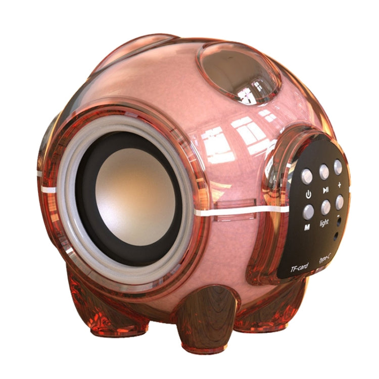 M18 Mini Space Panda Shape Wireless Bluetooth Speaker Desktop Portable Cartoon Audio(Red)