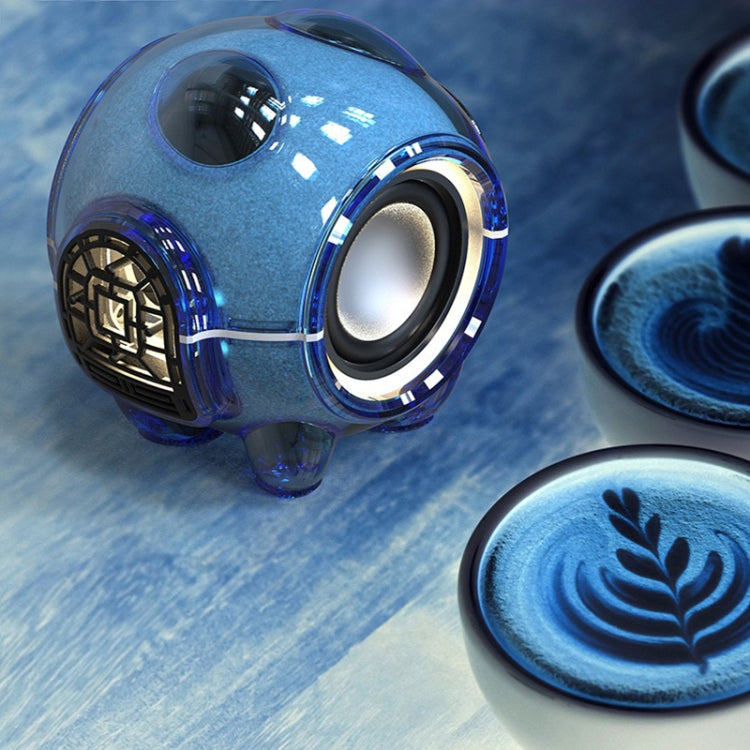 M18 Mini Space Panda Shape Wireless Bluetooth Speaker Desktop Portable Cartoon Audio(Black)