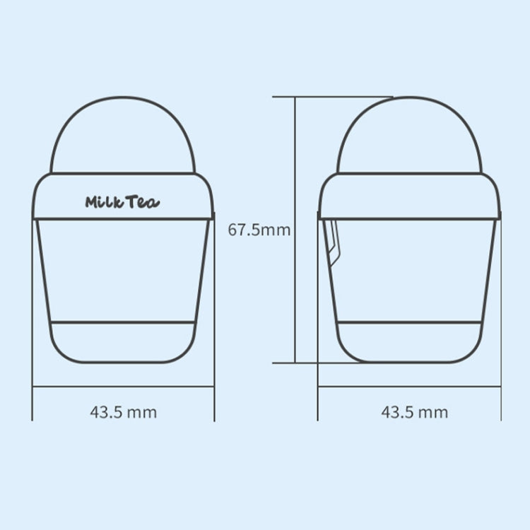 Y05 Cartoon Water Cup Shape Bluetooth Earphones Semi-in-ear HD Call Wireless Bluetooth Earphones(White)