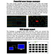 FNIRSI 1014D +P4100 Probe 2 in 1 Dual-channel 100M Bandwidth Digital Oscilloscope 1GS Sampling Signal Generator, US Plug