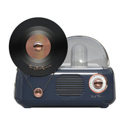 Y02 Retro Vinyl Record Player Wireless Bluetooth Speaker Ambient Light Aromatherapy Bluetooth Audio(Blue)