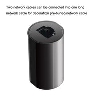 YM88013-Y Lightning Protection Version Network Straight-Through Head RJ45 Network Cable Double Pass Head(Black)