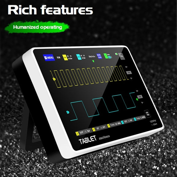 FNIRSI 1013D 1GS Sampling Dual Channel 100M Bandwidth Digital Oscilloscope, US Plug(English)