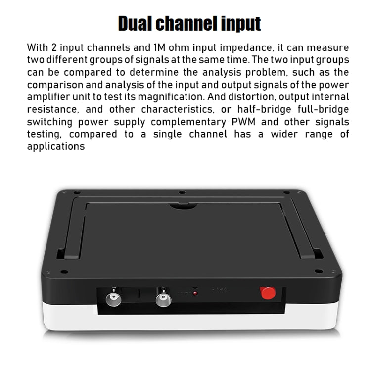 FNIRSI 1013D 1GS Sampling Dual Channel 100M Bandwidth Digital Oscilloscope, US Plug(English)