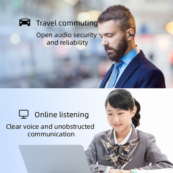 M-S8 Wireless Stereo Single Ear Clip-on Bluetooth Earphone(Black)