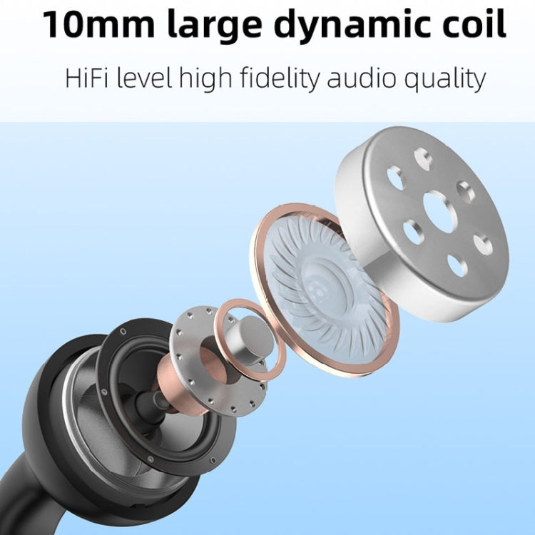 M-S8 Wireless Stereo Single Ear Clip-on Bluetooth Earphone(Black)