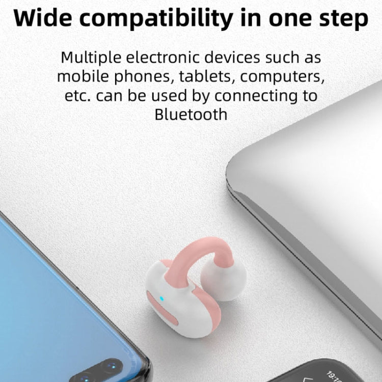 M-S8 Wireless Stereo Single Ear Clip-on Bluetooth Earphone(Black)