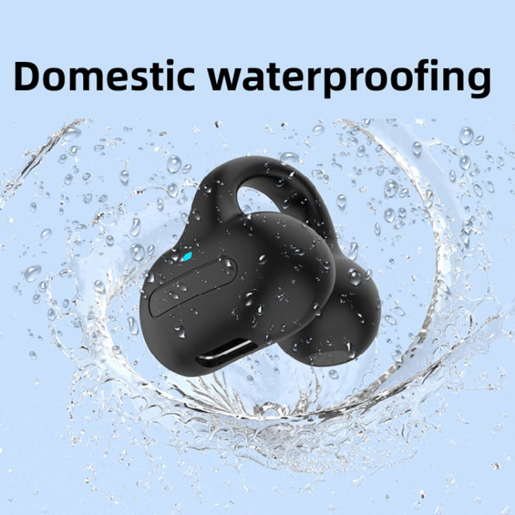 M-S8 Wireless Stereo Single Ear Clip-on Bluetooth Earphone(Black)