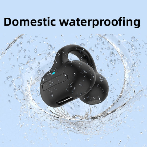 M-S8 Wireless Stereo Single Ear Clip-on Bluetooth Earphone(Black)