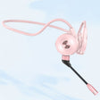 M1 Stereo Sound Running Sports Bone Conduction Bluetooth Earphones With Microphone(Pink) - Neck-mounted Earphone by PMC TechLife | Online Shopping South Africa | PMC TechLife