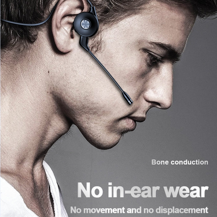 M1 Stereo Sound Running Sports Bone Conduction Bluetooth Earphones With Microphone(Red)