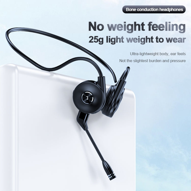 M1 Stereo Sound Running Sports Bone Conduction Bluetooth Earphones With Microphone(Red)