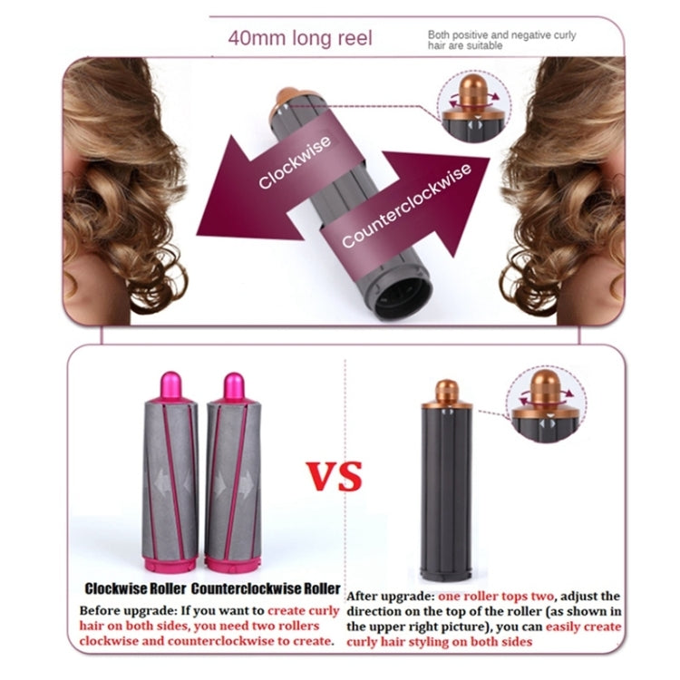 For Dyson Airwrap Hair Dryer HS01 / HS05 / HD08 18.6 x 4cm Upgraded Long Curling Barrels Nozzle  Golden