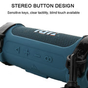 For JBL Flip 6 Speaker Bag Travel Carrying Silicone Case With Shoulder Strap(Blue)