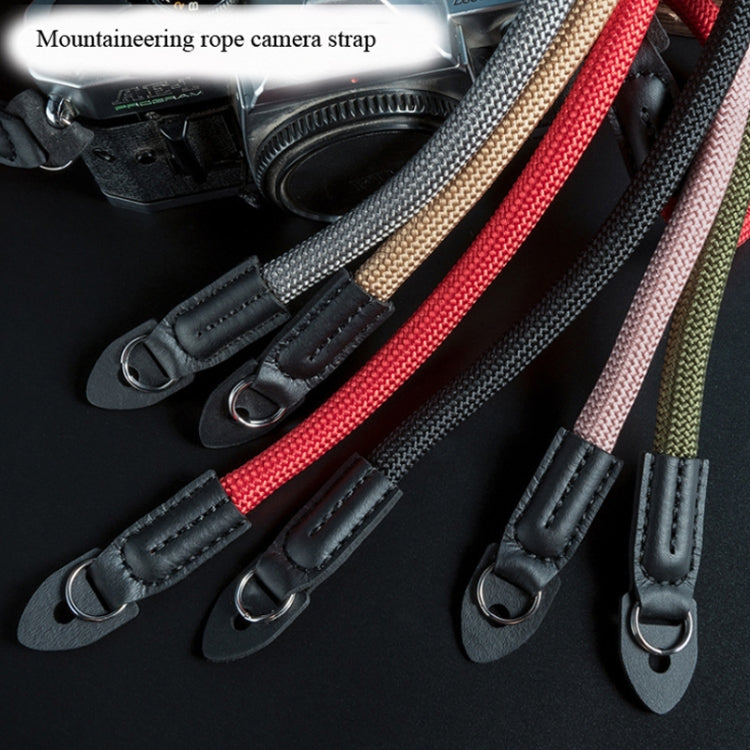 Climbing Rope Camera Strap SLR Camera Retro Wearable Shoulder Strap(Gray)