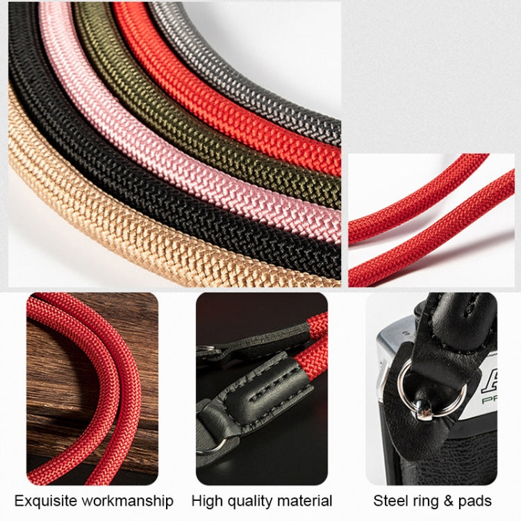 Climbing Rope Camera Strap SLR Camera Retro Wearable Shoulder Strap(Gray)