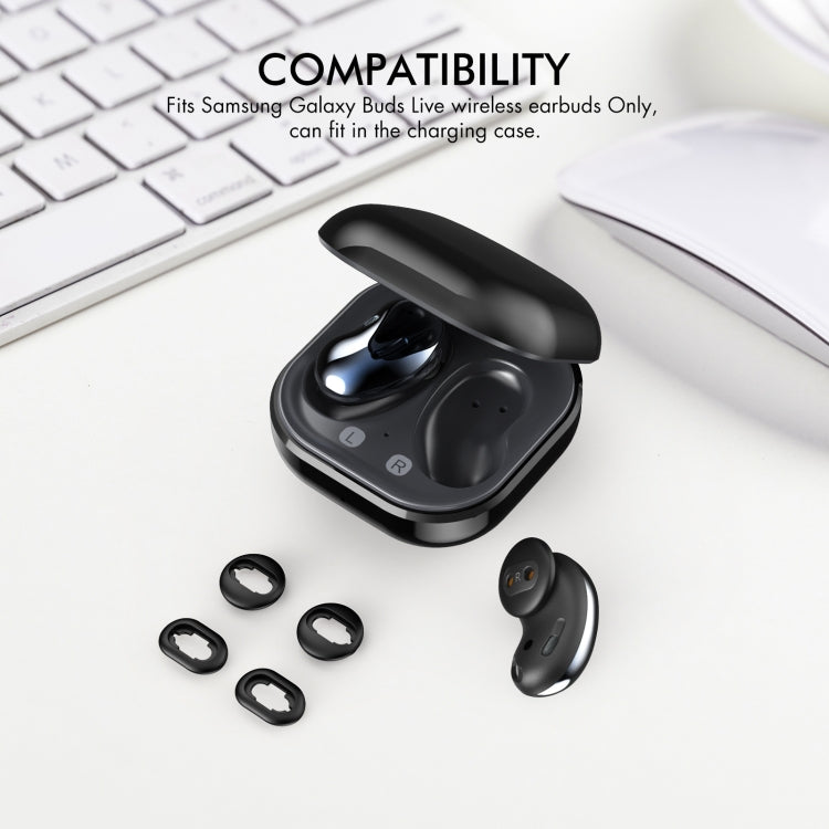 For Samsung Galaxy Buds Live AhaStyle PT132 S+M+L Silicone Earbud(White)