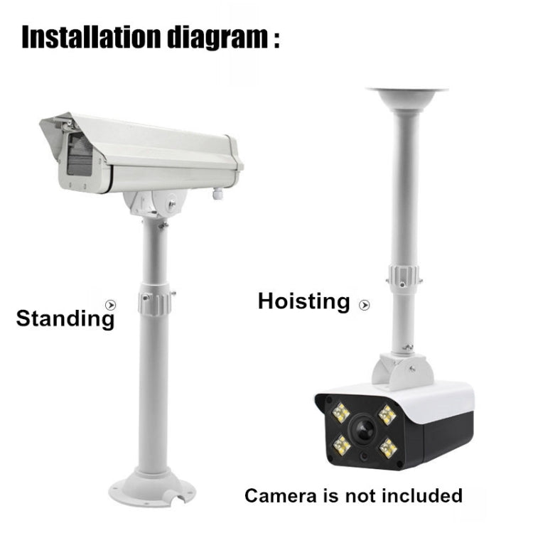 30-60cm Telescopic I-Type Monitoring Bracket Hanging Closed-Circuit Aluminum Alloy Bracket