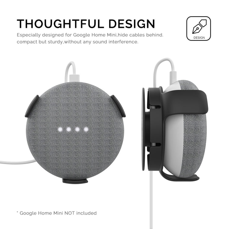 For Google Home Mini AhaStyle PT62 Wall Bracket Smart Speaker Bracket White