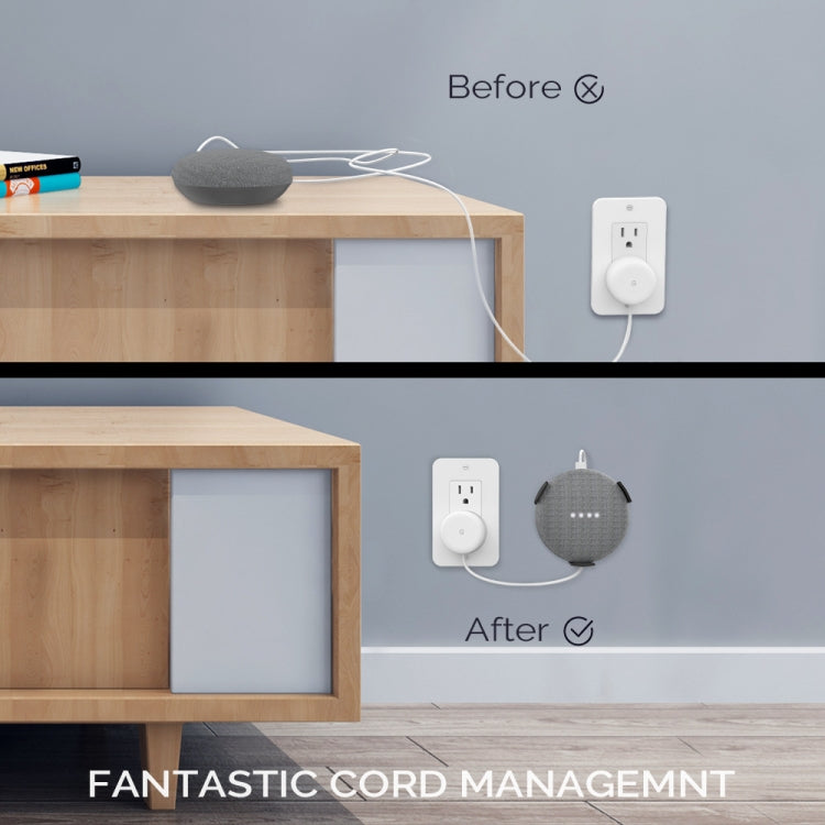 For Google Home Mini AhaStyle PT62 Wall Bracket Smart Speaker Bracket White