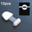 10pcs USB-C/Type-C  Mobile Phone Charging Port Silicone Anti-Dust Plug Back-adhesive Loss-proof Cover(Transparent) - Anti-dust & Ear Caps by PMC TechLife | Online Shopping South Africa | PMC TechLife