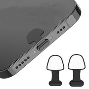 10pcs USB-C/Type-C  Mobile Phone Charging Port Silicone Anti-Dust Plug Back-adhesive Loss-proof Cover(Transparent)