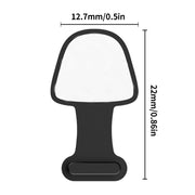 10pcs USB-C/Type-C  Mobile Phone Charging Port Silicone Anti-Dust Plug Back-adhesive Loss-proof Cover(Black)