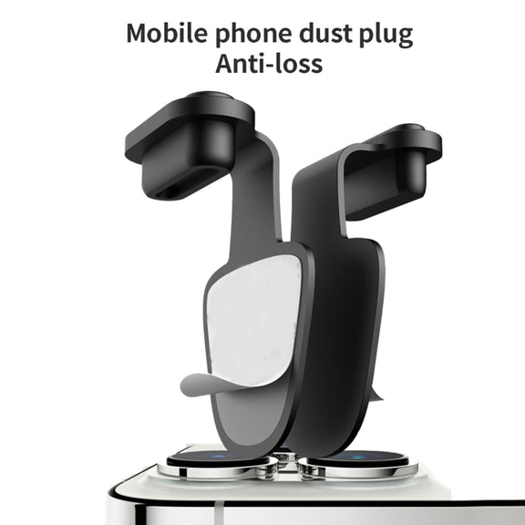 10pcs USB-C/Type-C  Mobile Phone Charging Port Silicone Anti-Dust Plug Back-adhesive Loss-proof Cover(Black)