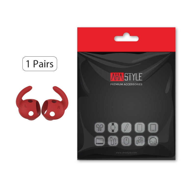 For Beats Studio Buds AhaStyle PT172 Earphone Silicone Ear Caps, Style: Earcap (Red)