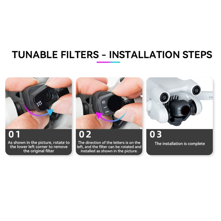 For DJI Mini 3 Pro RCSTQ PL Filters Drone Accessoires ND8/PL