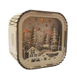 BT813X Solid Wood Ambient Light Wireless Bluetooth Speaker Home Night Light Wood Carving Pattern Audio(Wood Color) - Mini Speaker by PMC TechLife | Online Shopping South Africa | PMC TechLife