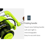 YUMOSHI OE2000 Spinning Wheel Metal Wire Cup Fishing Wheel