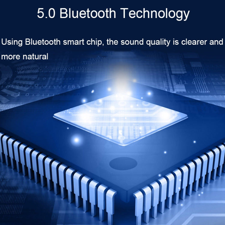BT809S Desktop Long Gaming Bluetooth Speaker Computer USB Plug-in Intelligent Ambient Light Audio(Black)