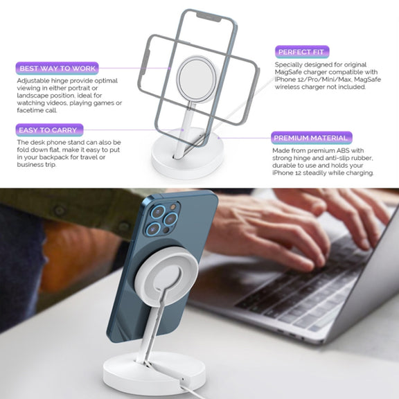 For IPhone12/13/14 Series AhaStyle PT137 Magnetic Charging Stand