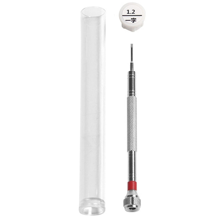 LSD5120 Repair Watch Glasses Stainless Steel Screwdriver Precision Watch Screwdriver Tool 1.2 Straight (Red)