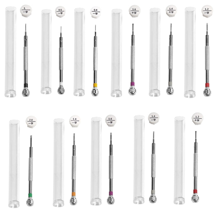 LSD5120 Repair Watch Glasses Stainless Steel Screwdriver Precision Watch Screwdriver Tool 0.6 Straight (White)